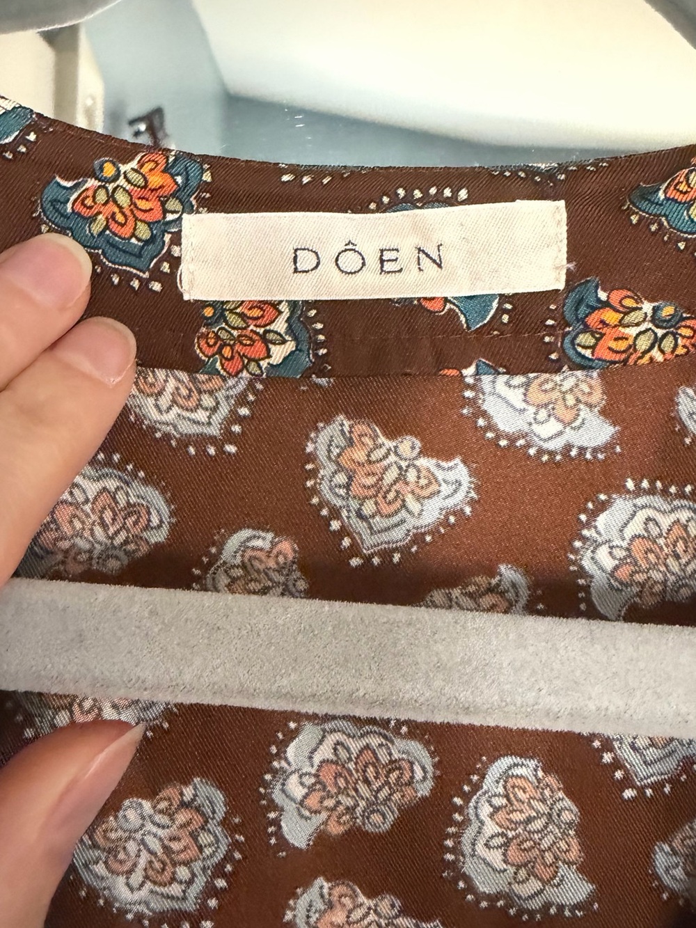 DOEN BROWN ALLENE DRESS - Picture 2 of 3